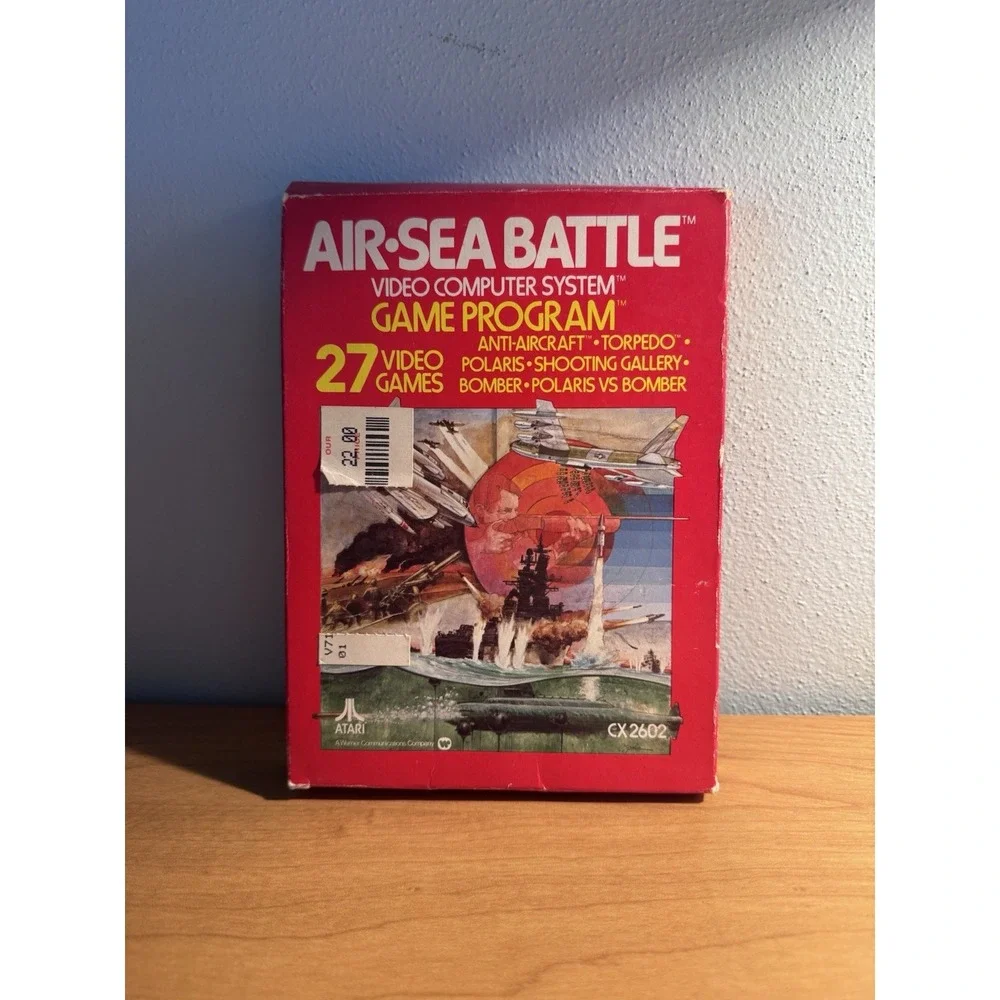 Atari 2600 Air-Sea Battle Game CX2602 CIB Box Manual Cartridge 27‎ Video Games